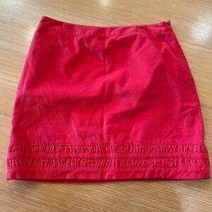 Boden Corduroy Mini Skirt Red 10